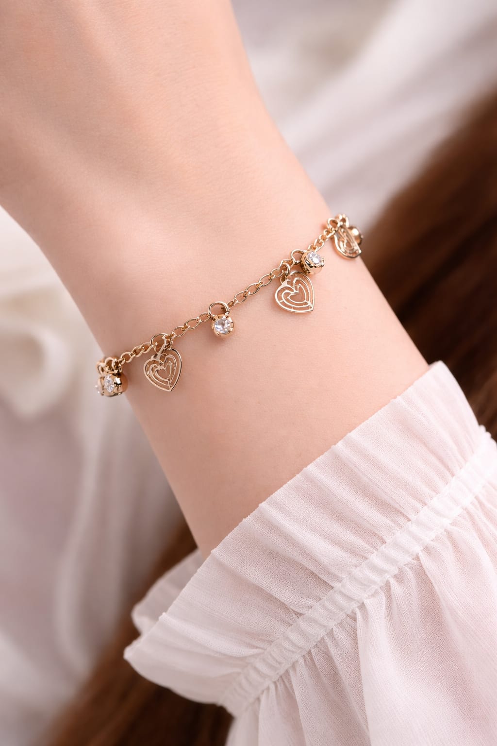 Heart Chain Bracelet