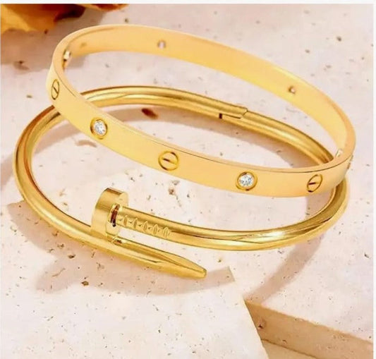 Classic Love and Bold Nail Cuff