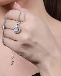 Ethereal Halo Crystal Pendant - Timeless Radiance Necklace
