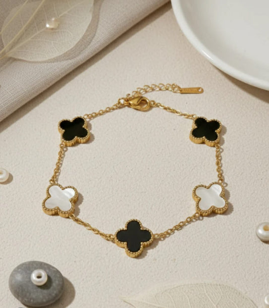 Clover Charm Elegance Bracelet - Luck In Style