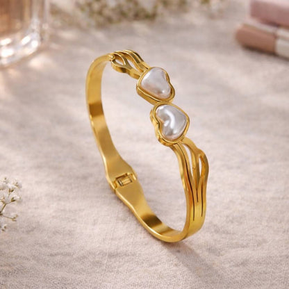 Golden Love Duo Pearl Bracelet