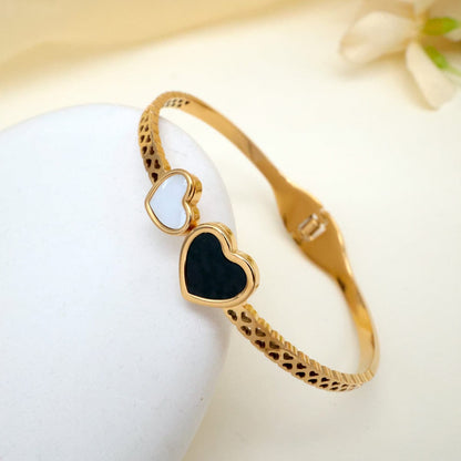 Dual Heart Elegance Bracelet