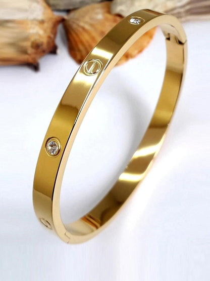 Luxe Crystal Screw Bracelet