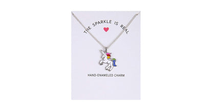 Enchanted Rainbow Unicorn Chain Necklace