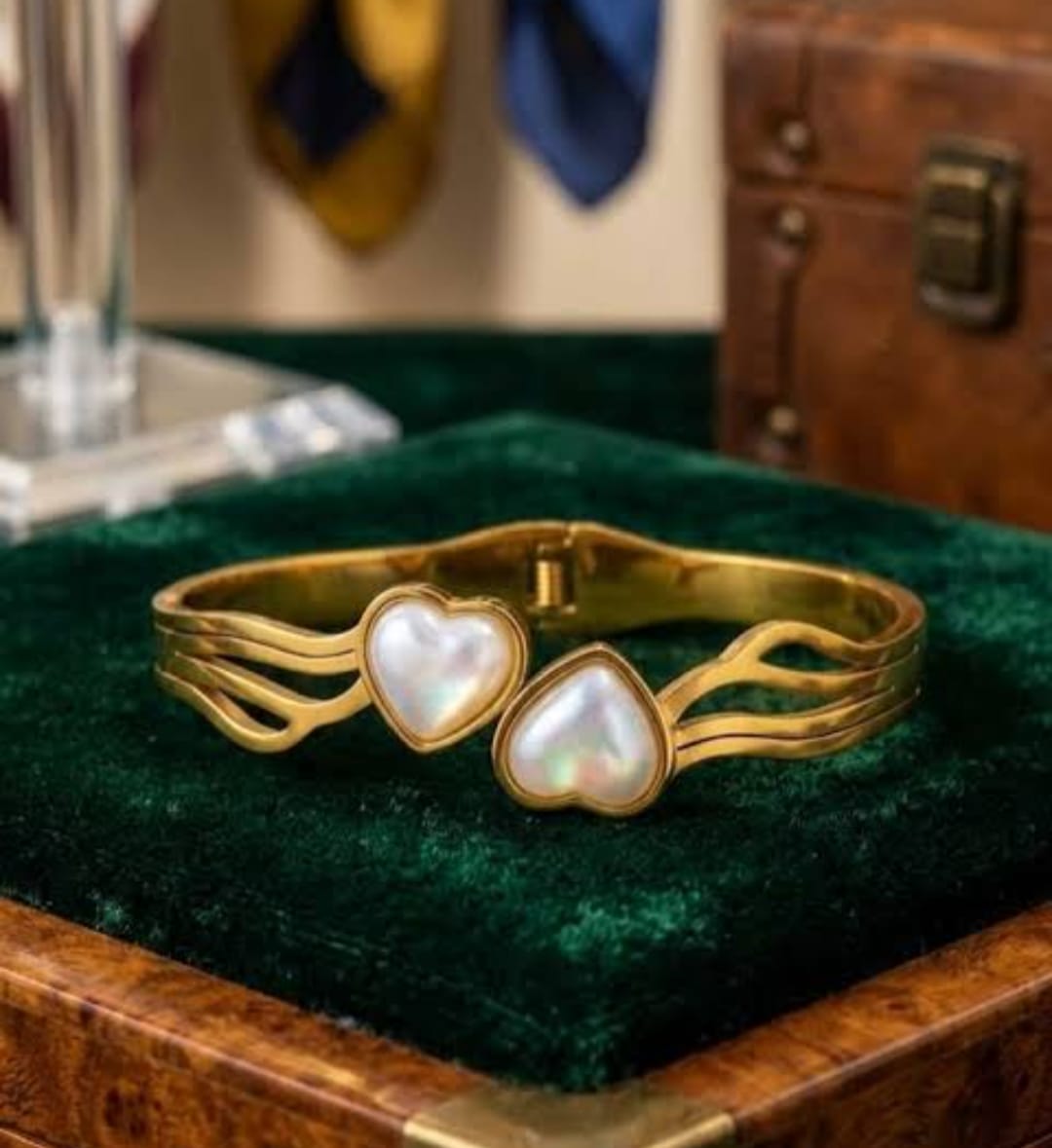 Golden Love Duo Pearl Bracelet