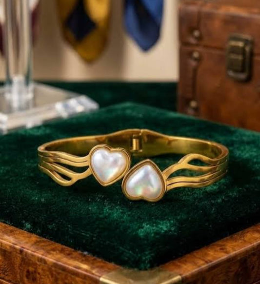 Golden Love Duo Pearl Bracelet