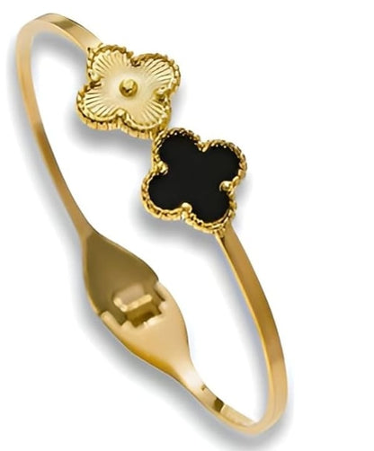 Golden Clover Charm Bracelet