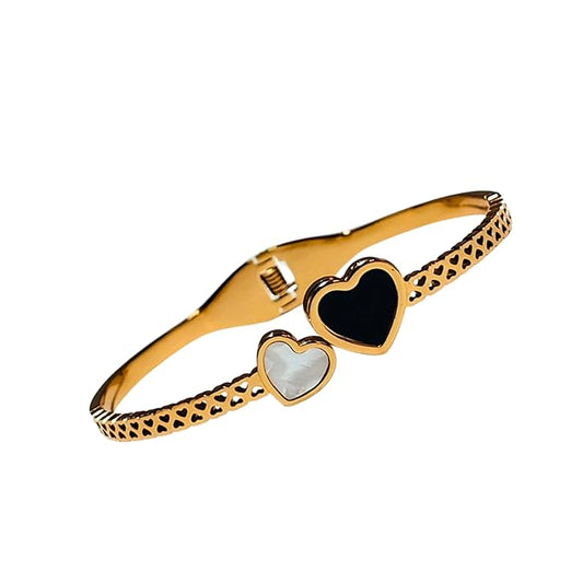 Dual Heart Elegance Bracelet