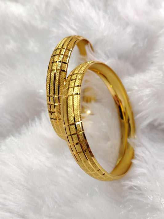 Radiant Royale Gold Bangles - Timeless Elegance With a Modern Twist